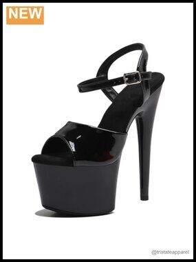 Platform Sandal Heels Ankle Strap 7in Stiletto Exotic Dancer Pole Fitness